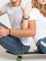 Preview: Calvin Klein Face Carabiner Hook Bangle Black Red  S