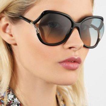 Preview: Tom Ford Anouk-02 FT0578 01W Damen Sonnenbrille