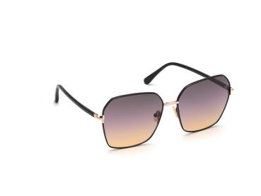 Preview: Tom Ford Claudia-02 FT0839 01B Damen Sonnenbrille