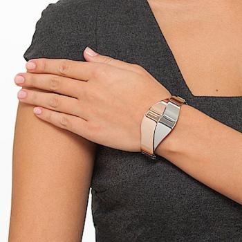 Preview: Calvin Klein Senses Armreif Silber Rosegold  XS