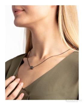 Preview: Calvin Klein Rocking Halskette Schwarz Gelb 70 cm