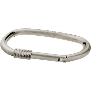 Calvin Klein Face Armreif Karabinerhaken Grau  S