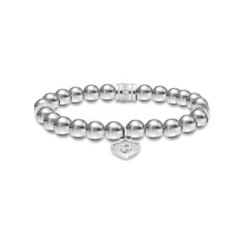 Police Talisman Armband Silber