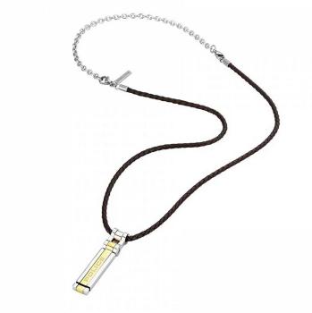 Police Thionville Halskette Braun Gold Silber