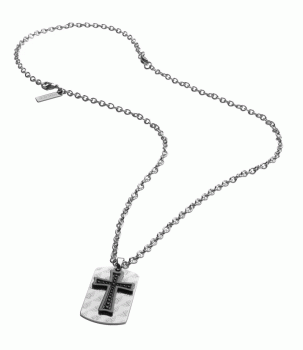 Police Cochin Dog Tag Halskette Kreuz