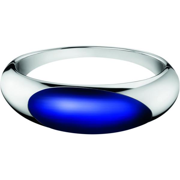 Calvin Klein Ellipse Closed Bangle Silver Blue  M