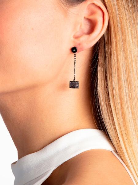 Calvin Klein Rocking Ohrstecker Grau Rosa