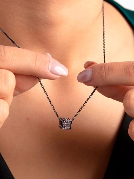 Calvin Klein Rocking Necklace Grey Pink 70 cm