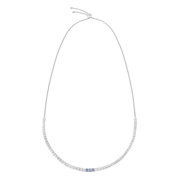 Calvin Klein Tune Halskette Silber Swarovski Blau 50 cm