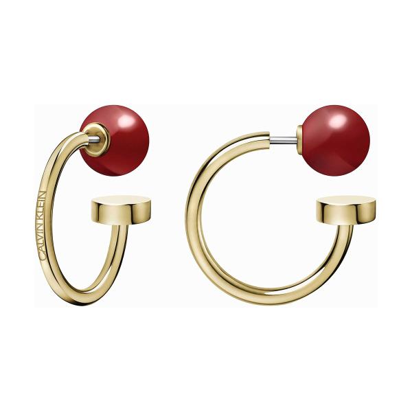 Calvin Klein Bubbly Ohrstecker Gold Rot