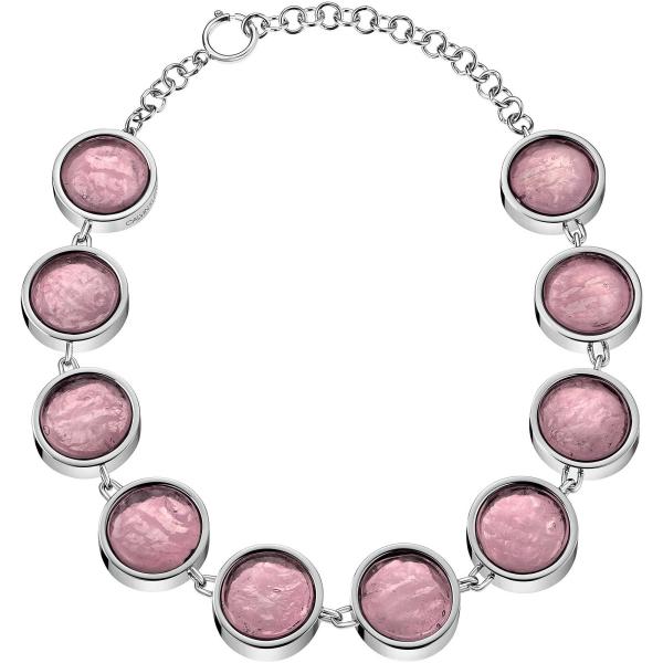 Calvin Klein Charisma Halskette Silber Rosa 45 cm