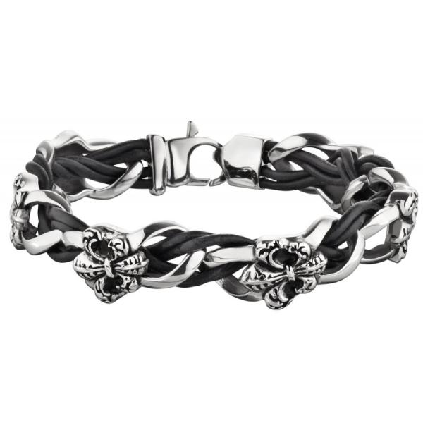 Police Superior Armband Silber 21 cm
