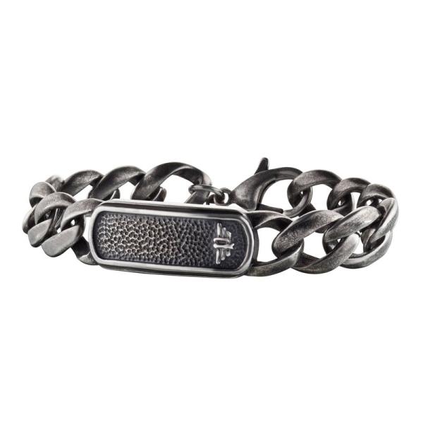 Police Anvil Armband Grau 21 cm